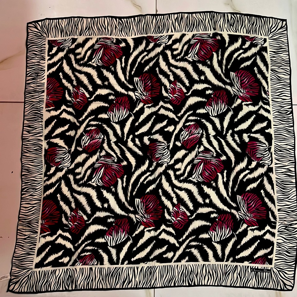 Christian Dior Vintage silk scarf